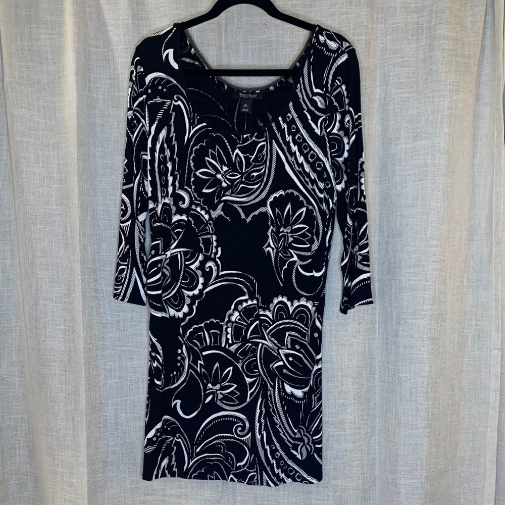 White House Black Market Scoop Neck Dress